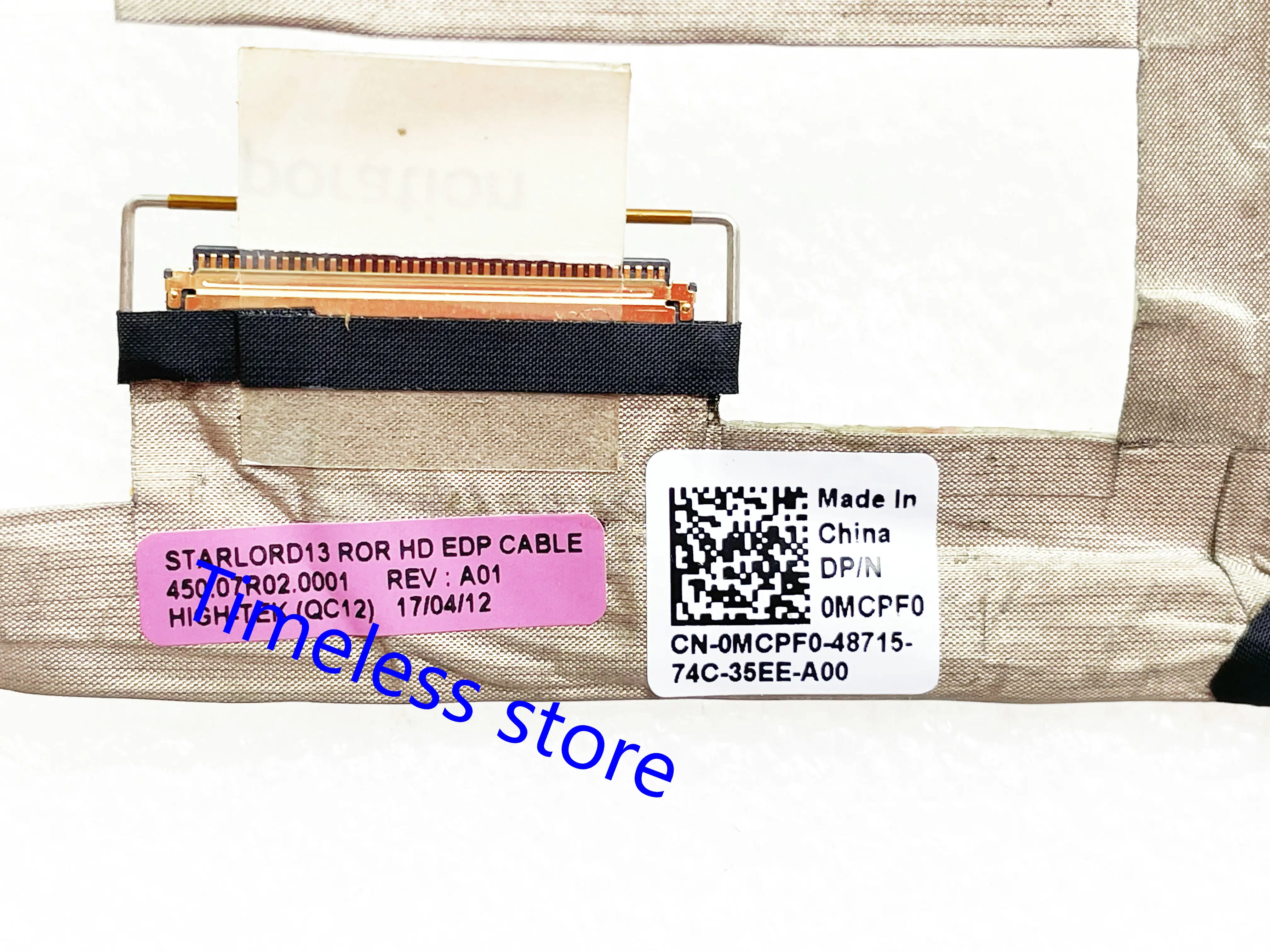led lcd lvds cable for dell Inspiron 13-5368 5368 450.07R02.0021 CN-0MCPF0 0MCPF0 MCPF0 450.07R02.0001