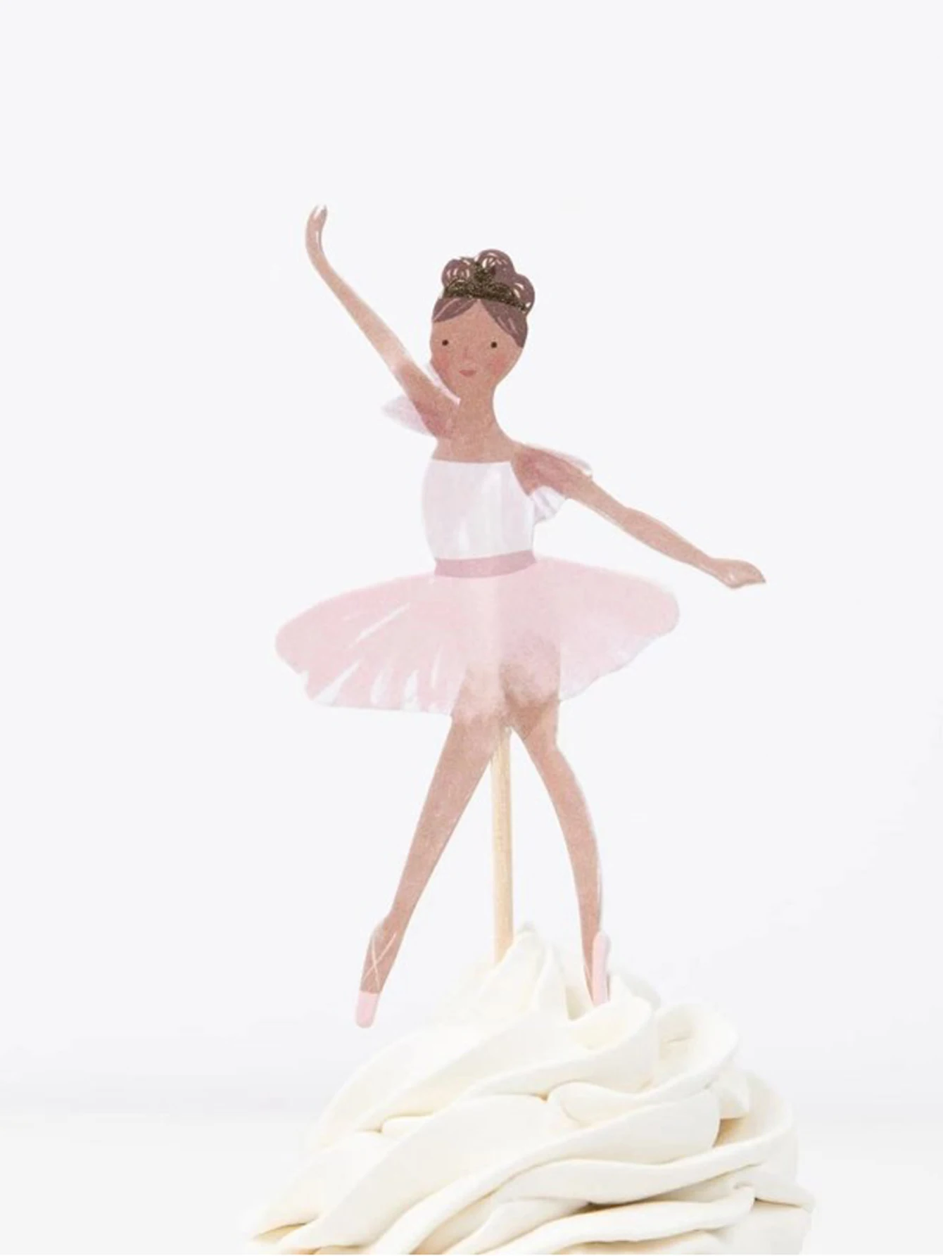 Geburtstagstorte-Dekoration, Ballett-Kuchen-Dekoration, Karteneinsatz, Cupcake-Dekoration, geeignet für alle Arten von Partys, Dessertgeschäfte – Detail 5
