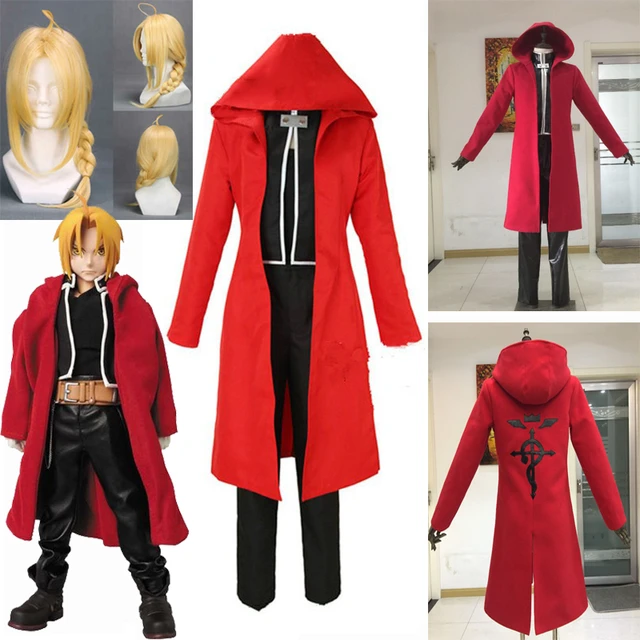 Manto Capa de Edward Elric  Anime Fullmetal Alchemist Cosplay Moda