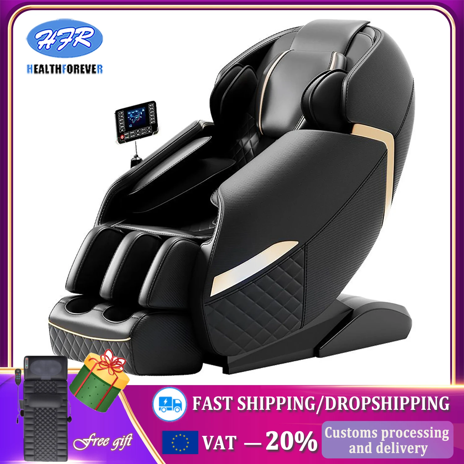 Massage chair 3-year warranty massage chairs full body 4d zero gravity with free shipping  Airbag Zero Gravity Multifunctiona so slam year zero 1 cd