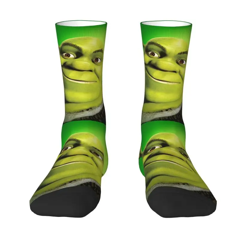 

Shrek Mens Crew Socks Unisex Cool Anime Comedy Film Spring Summer Autumn Winter Dress Socks