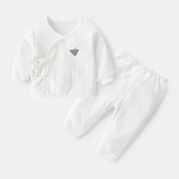 Set di vestiti per neonati intimo Top pantaloni 2 pezzi vestiti vestito bambino bambini pigiama pigiama Costume Outfit abbigliamento infantile nuovo 1