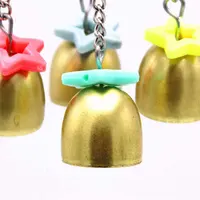 Parrot Bite Toy Four Corner Stainless Steel Parrot Bite Soup Spoon String Toy Puzzle Swing Hanging Ring Bird Toy 2