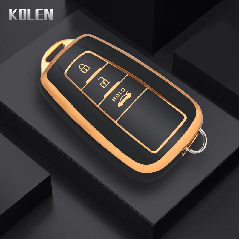 Key Case Cover Key Case Car Key Shell Flip Key Fob Shell TPU Car Remote Key Case Cover for Toyota Corolla Prius Camry CHR C-HR RAV4 Altis Land Cruiser Prado Keyless