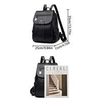 5 couleurs femmes sacs à Dos en cuir souple Vintage femme sacs à bandoulière Sac a Dos décontracté voyage dames Sac à Dos Mochilas sacs d'école 5