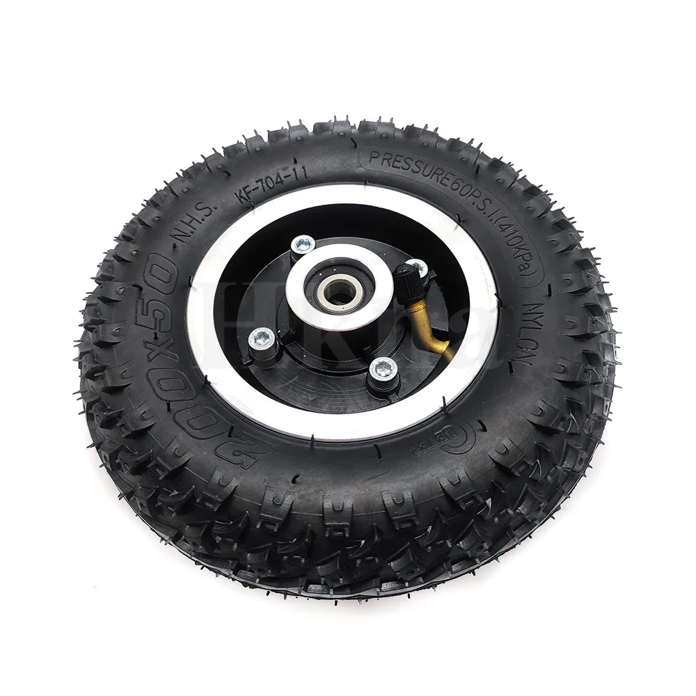Electric Scooter Tire 200X50 Wheel With Drive Gear 8X2 inch Inner Tube For Wheel Chair Truck Trolley Cart