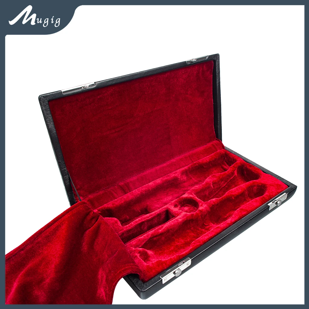 Oboe Bag Organiser Hard Wood Case With Leather Surface Exquisite For Oboe Woodwind Instruments Standard With Red Velvet Interior