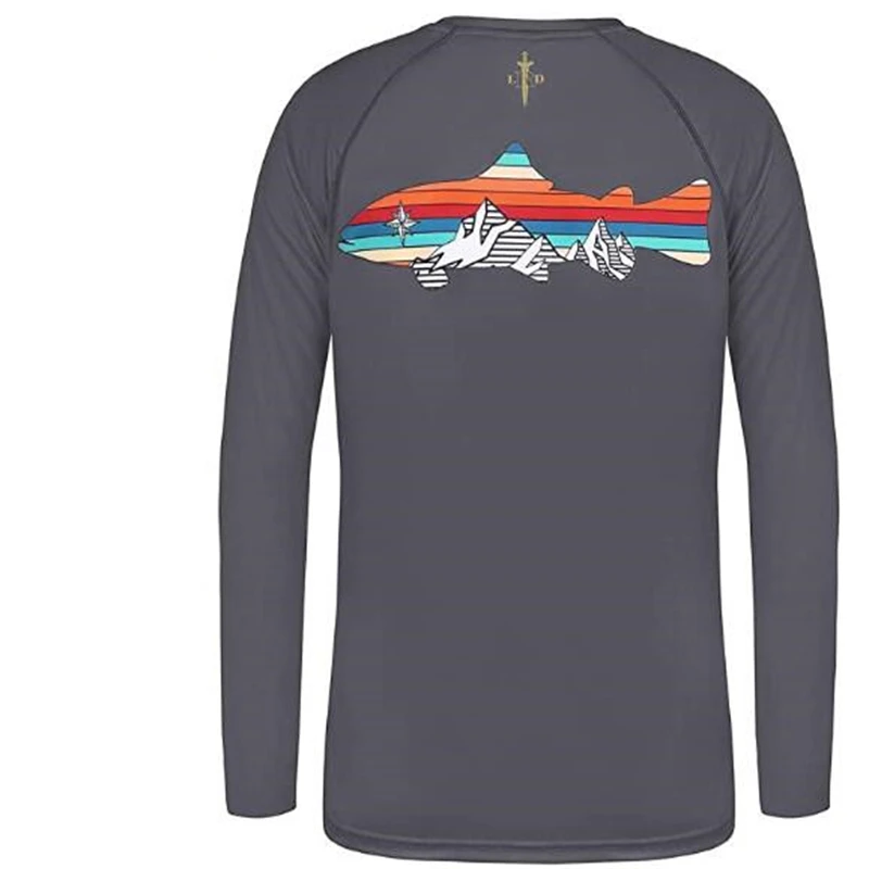 

2024 Custom Fishing Shirts Polyester Print Sublimation Quick Dry Wears Clothes Long Sleeve Fishing Jerseys