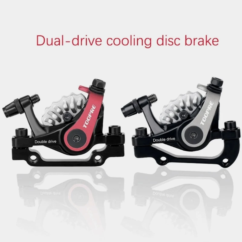 Frână cu disc mecanică, disipare a căldurii, etrier cu piston dublu din aliaj de aluminiu, biciclete electrice, frâne bilaterale_voghion.com