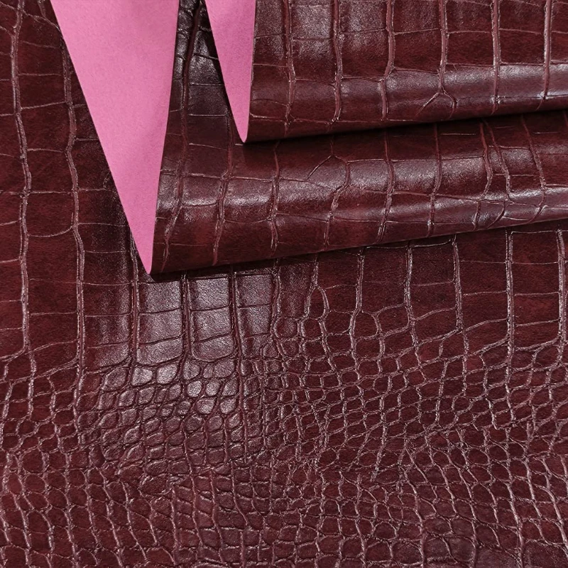 2022 Popular Glossy Embossed Pvc Synthetic Vinyl Fabric Crocodile Faux  Leather Fabrics For Making Bags,Shoes,Wallet - Buy Faux Leather