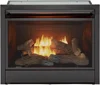 Ventless 26,000 BTU Heats 1,350 Square Feet Dual Fuel No-Clearance Gas Fireplace Insert with Remote Control, Black 1