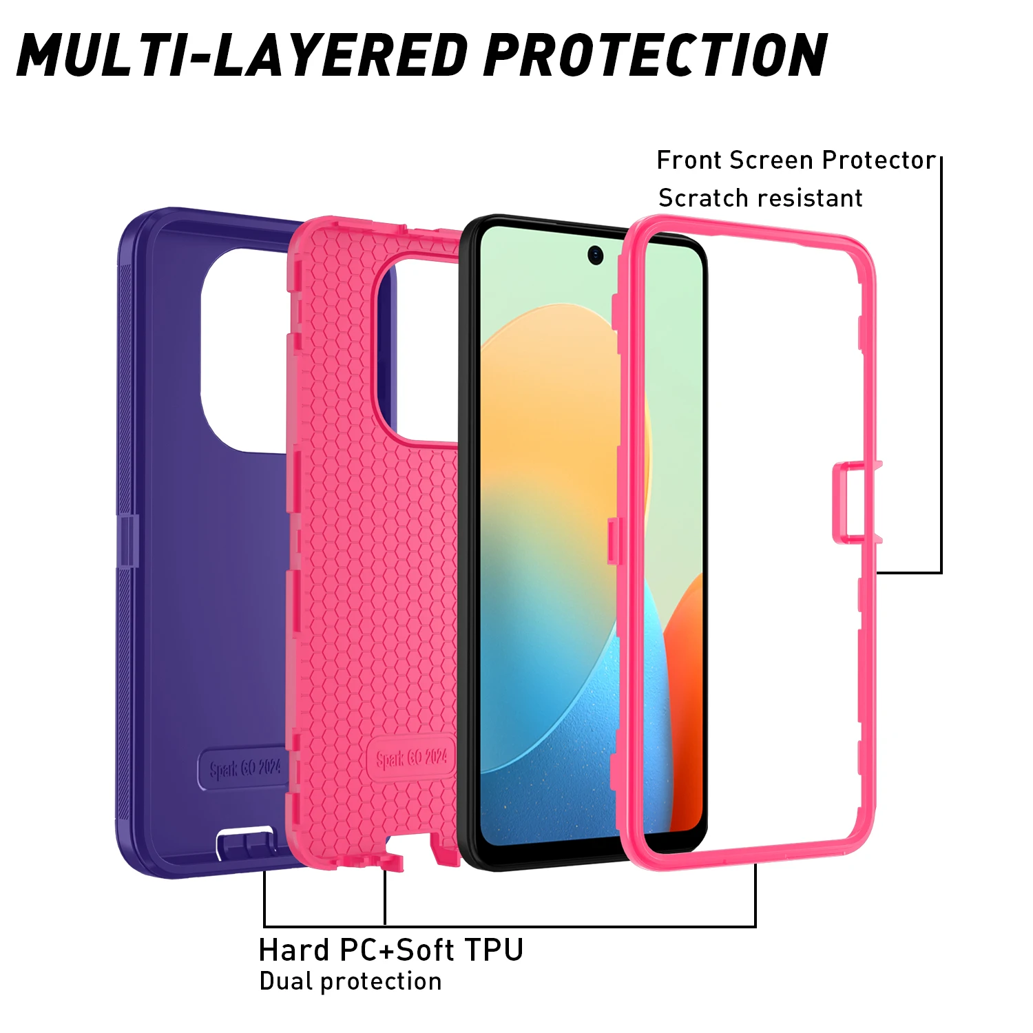 Ultimate Armor Defender Dustproof & Shockproof Phone Case - Enhanced Protection Shell