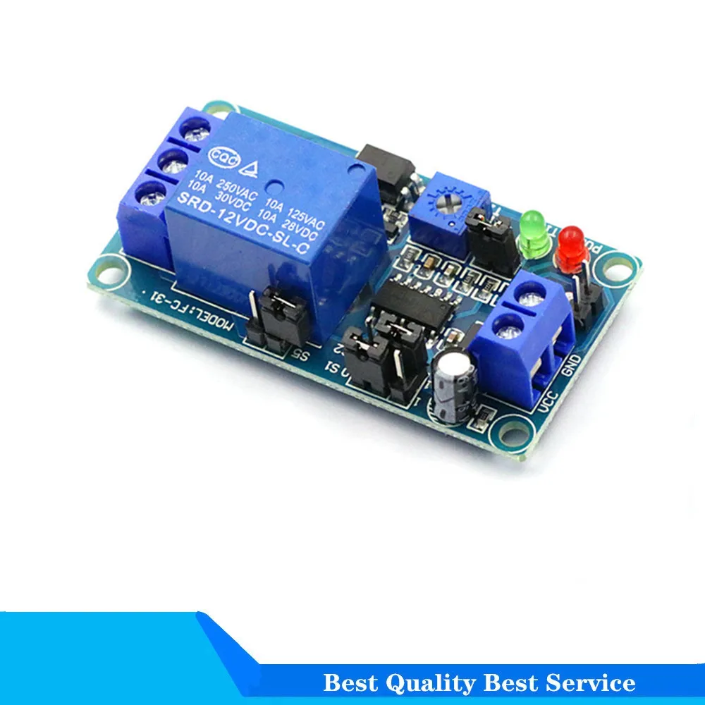 

High Quality Delay Relay Delay Turn On / Delay Turn Off Switch Module with Timer DC 12V DC 5V