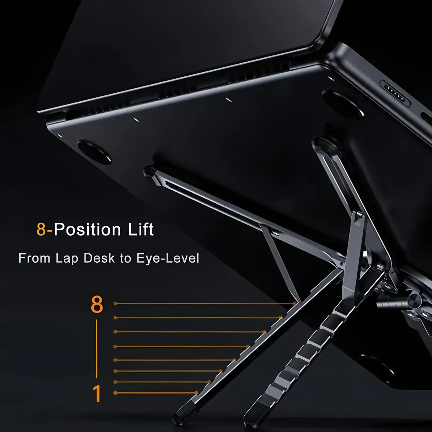 휴대용 자석식 휴대폰 거치대 & 셀카봉 3-in-1 접이식 삼각대 스탠드 (아이폰, 아이패드, 태블릿, 노트북, 데스크탑용)