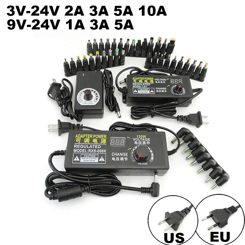 Universal Adjustable Ac 220V To Dc 12V 9V 24V Power Supply Charger 9V-24V 3V-12V 1A 2A 3A Adapter 8Pin 10Pin Dc Connector Universal Adjustable Ac 220V To Dc 12V 9V 24V Power Supply Charger 9V-24V 3V-12V 1A 2A 3A Adapter 8Pin 10Pin Dc Connector