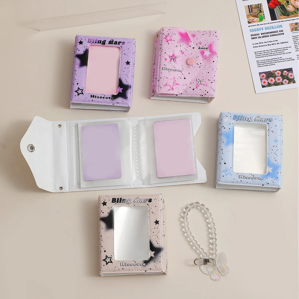 

Cute Love Heart-shaped Photo Sleeves Kpop Photocard Card Holder Idol Photo Protector Korean Pendant School Stationery