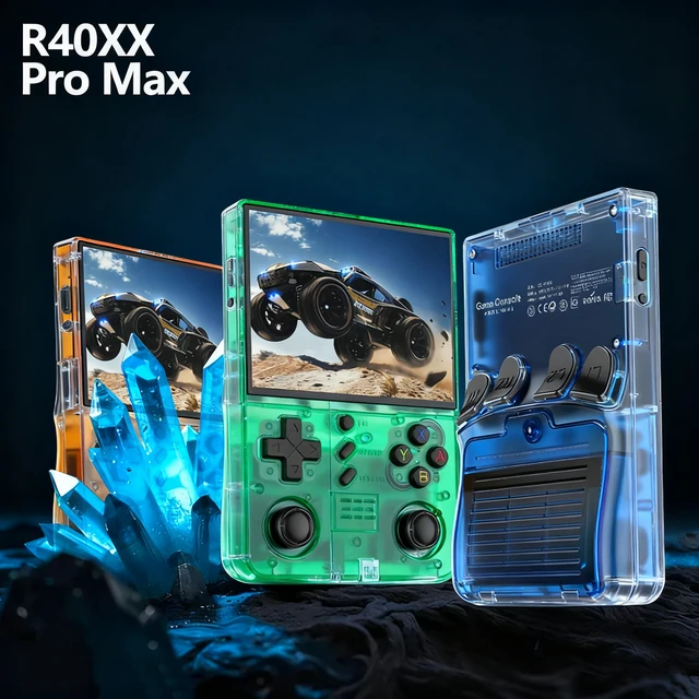 R40XX Pro Max rétro Console de jeu Portable Open Source 4.2 pouces IPS écran Console de jeu vidéo sans fil lecteur de jeu Portable 1