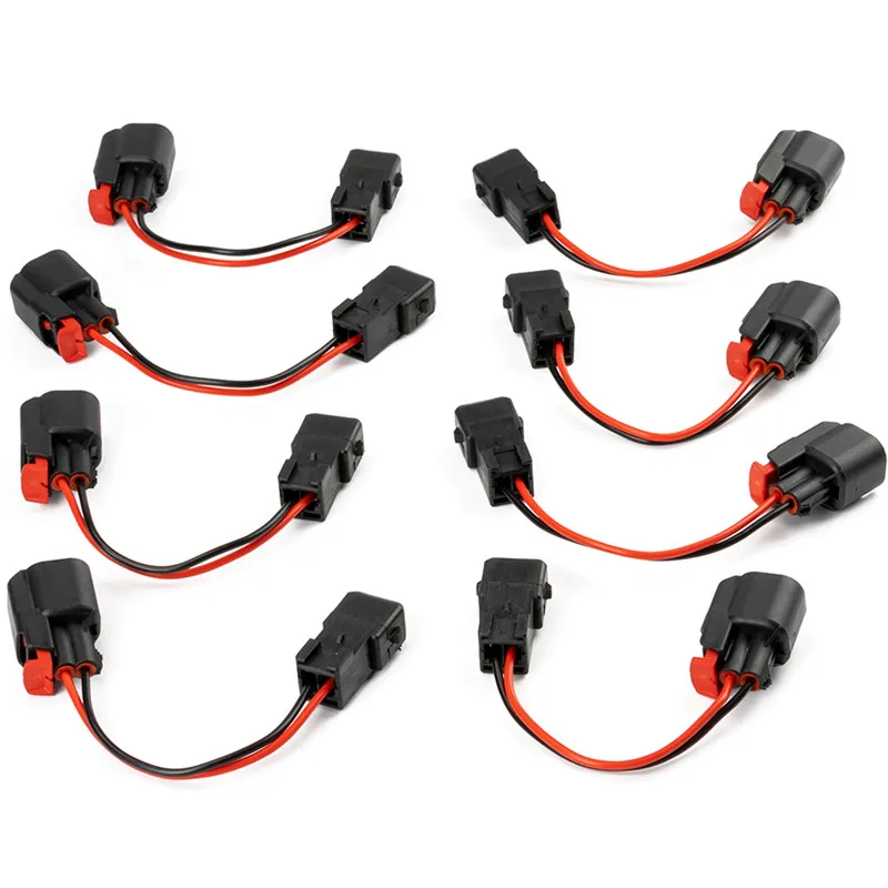 8PCS LS1 EV1 to EV6 USCAR adapter Adapts LS2 LS3 LSX LT1 Fuel Injector Auto Connector (Pack of 8)