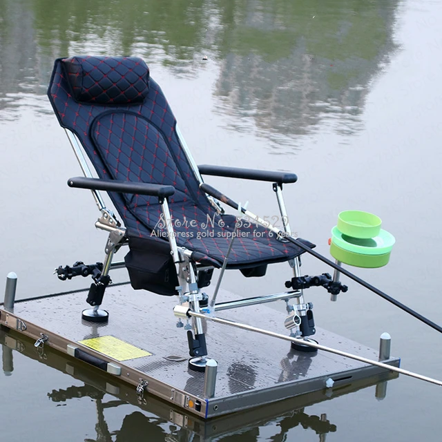 29%New folding fishing chair portable multi-function lifting chairs  stainless steel recliner stool - AliExpress