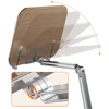 Book Stand for Reading Adjustable with 360° Rotating Base with Elastic Page Clip for Recipe Cookbooks Magazines Tablets Laptops 5