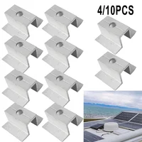 Pince centrale solaire PV en alliage d'aluminium, panneau solaire 25 - 50MM, support solaire photovoltaïque pour la plupart des Modules de cadre, accessoires 1