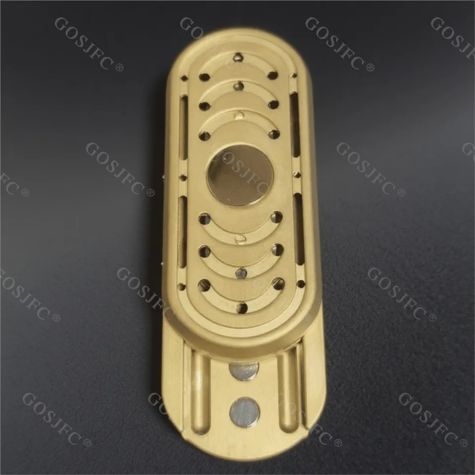 ZDEDCダブルホイールチューニングフォークストームチタンフィジェット