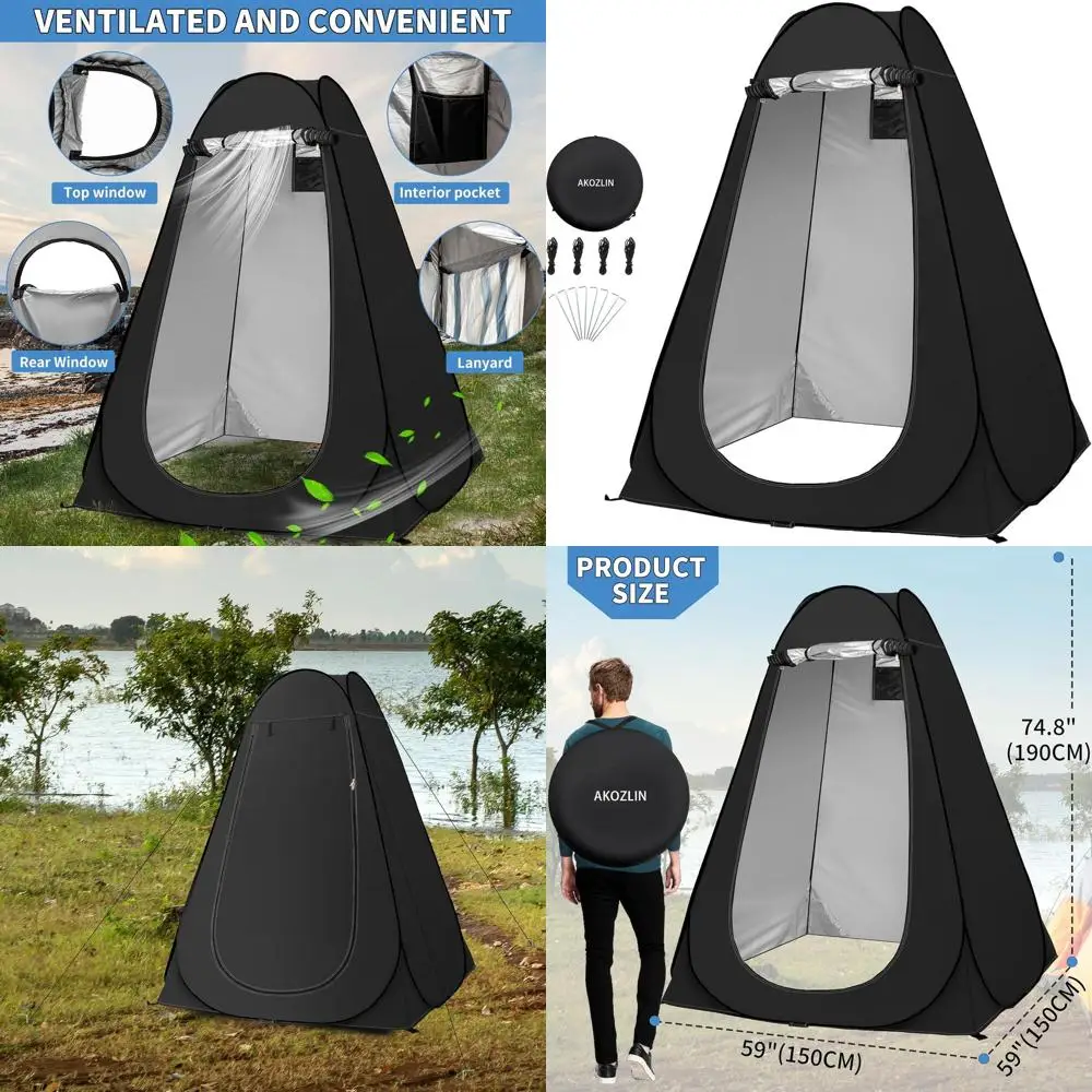 Portable Up Shower Tent Privacy Dring Changing Tent Outdoor Shower Room Camp Toilet