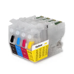 North America LC401 LC401XL Refillable Ink Cartridge With Chip For Brother MFC-J1010DW MFC-J1012DW MFC-J1170DW Printer
