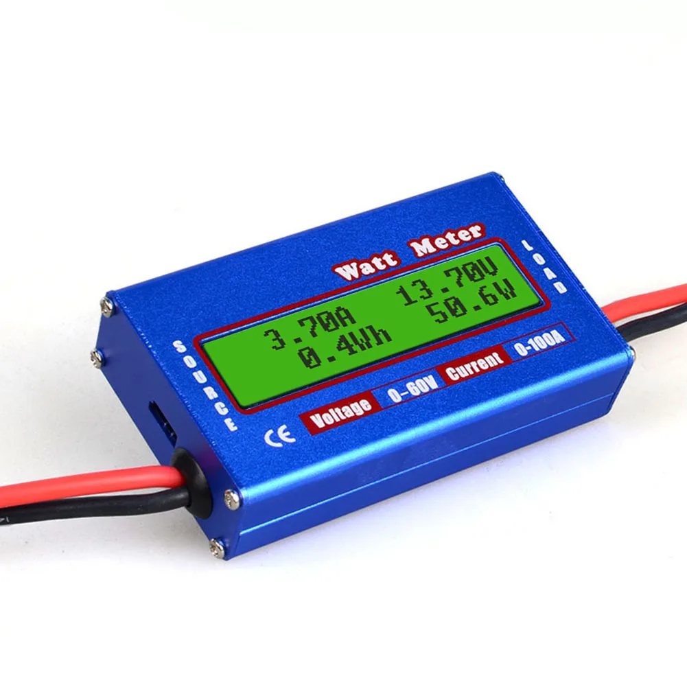 Digital LCD DC 60V 100A Balance Voltage Battery Power Analyzer RC Watt Meter power meter voltage current meter
