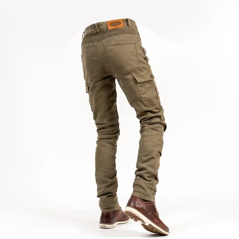 오토바이 라이딩 청바지 바지 보호 장비 내장 내마모성 내화 케블라 보호 레이어 엉덩이 및 무릎