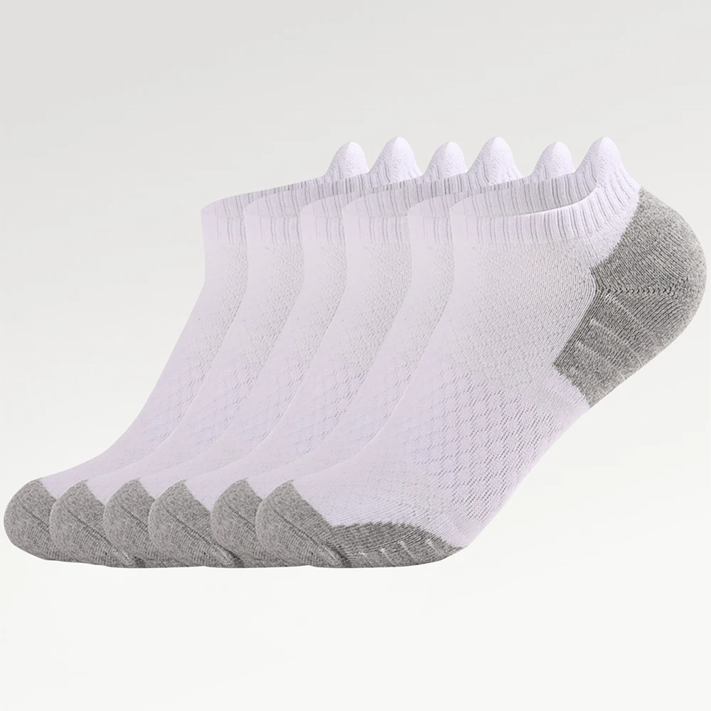 

3 Pairs Thickened Towel Bottom Running Men Socks Ladies Concise Breathable Comfortable Trendy Sports Hiking Biking Ankle Socks
