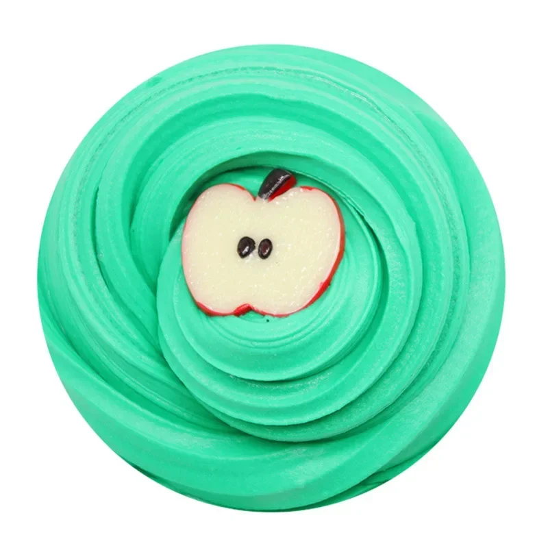 Slime Stress Relief Slime Toy Non-sticky for Children Soft for Child 60ml Butter with Charm Super Fruit Cherry Children slime kit fluffy slime