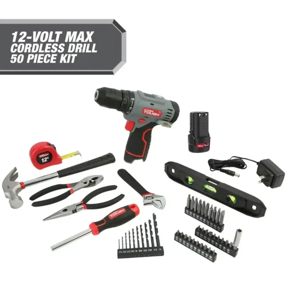 

12V Max* 50-Piece Project Kit with Lit-Ion Cordless 3/8-in Drill Driver and 1.5Ah Battery, 99312