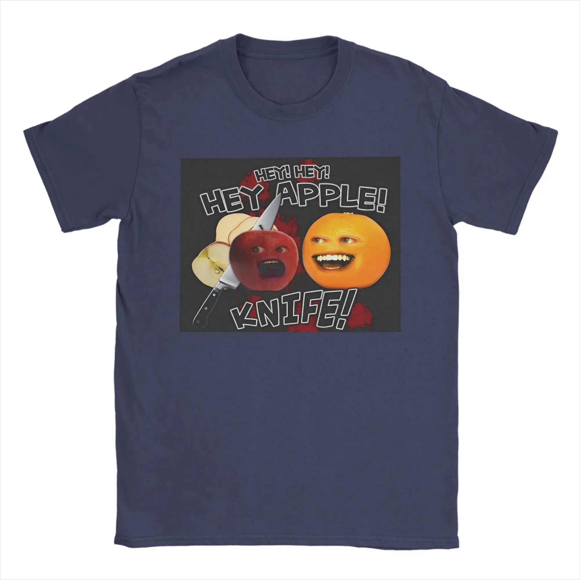 Funny Annoying Orange Graphic Pure Cotton Men's Casual Street Style T-Shirt