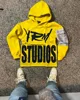 Y2K Harajuku Style New Fashion Letters Posted Cloth Sweater Hoodies Men Street Vintage Punk Hip Hop Casual Hooded Sweater Women 3