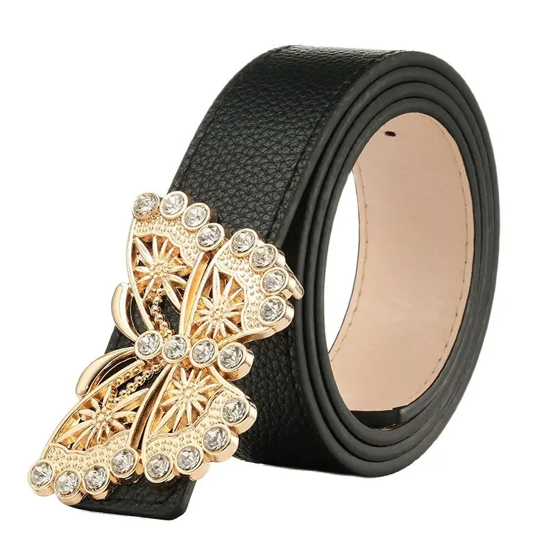 

Дизайнерские ремни в виде бабочки для женщин, высококачественный Женский ремень для джинсов, роскошный брендовый пояс для платьев