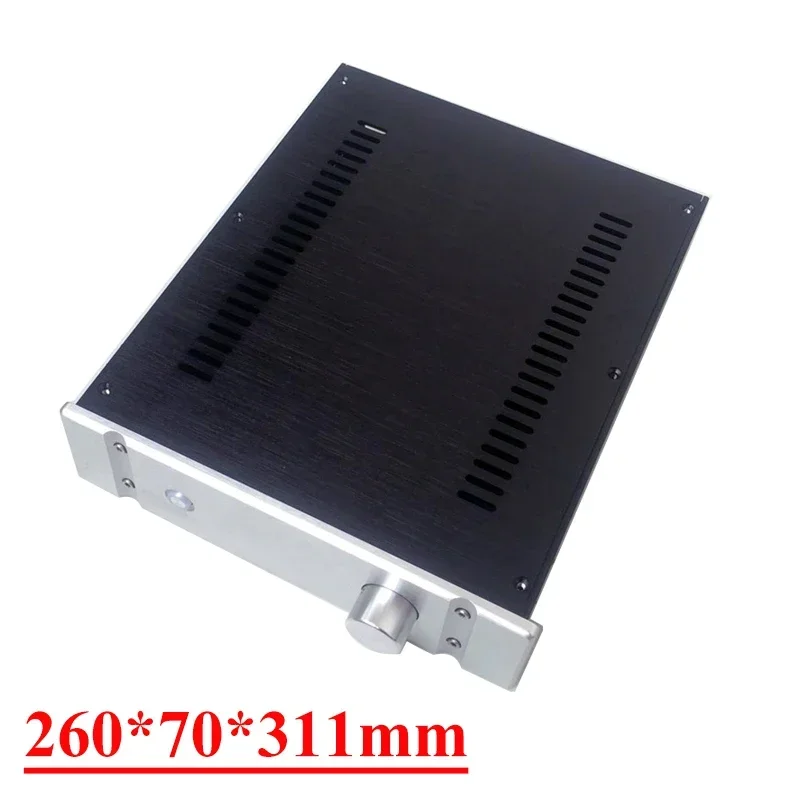 

260*70*311mm All Aluminum Power Amplifier Chassis Preamplifier Headphone Amplifier DAC Decoder Enclosure Diy Audio Accessories