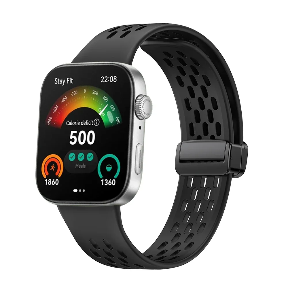 Breathable Magnetic Silicone Sport Strap Replacement Bracelet