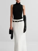 UOOZEE Women Fashion Solid Color Split-back Straight Skirts 2025 New Fashion Elegant High Waist Long Skirt For Office Ladies - Image 5