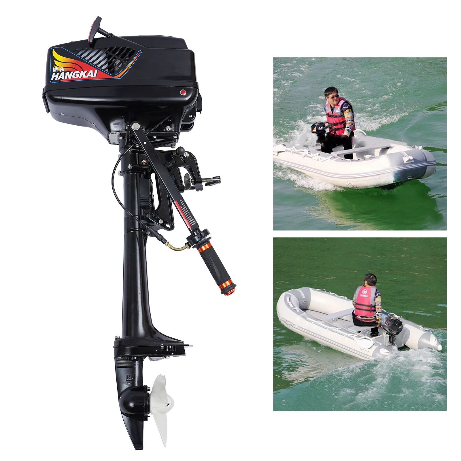 3.6HP 2-Stroke Outboard Motor Fishing Boat Engine Water Cooling System CDI USA High Speed Shipping Outboard Motor Boat Engine 3 6ps 2 stroke outboard motor gasoline engine water cooling system outboard fishing boat engine