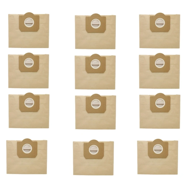 

12Pcs Vacuum Cleaner Dust Bag For Karcher WD3 WD3200 WD3300 WD3.500P MV3 SE4001 SE4002 6.959-130 Cleaner Dust Bags