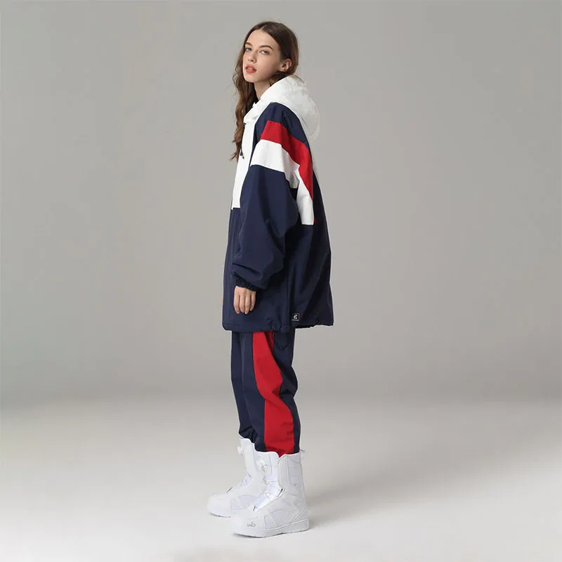 

Winter New Ski Set Women Men Outdoor Sport Snowboard Thermal Ski Suit Windproof Waterproof Snow Pants Jacket Overalls Clothing