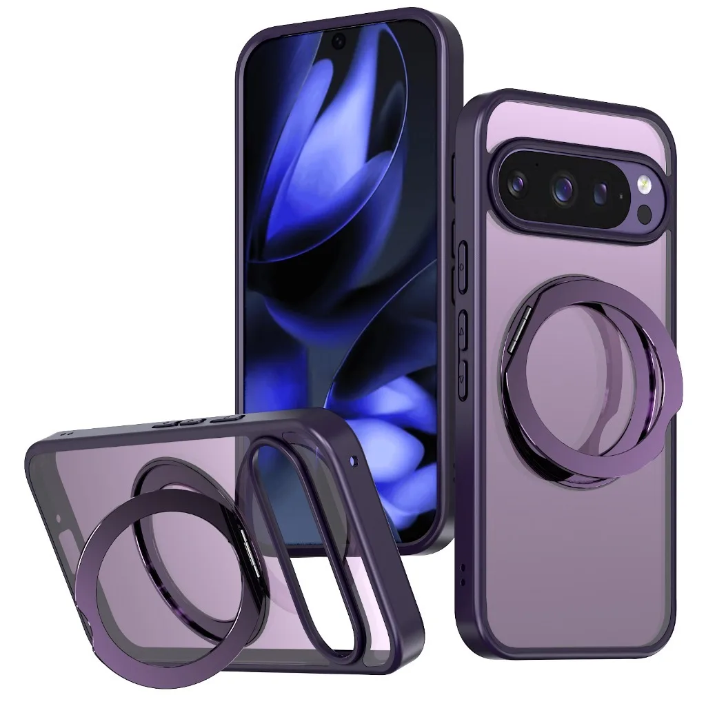 360° Rotating Magnetic Phone Case with Kickstand and Shockproof Cover