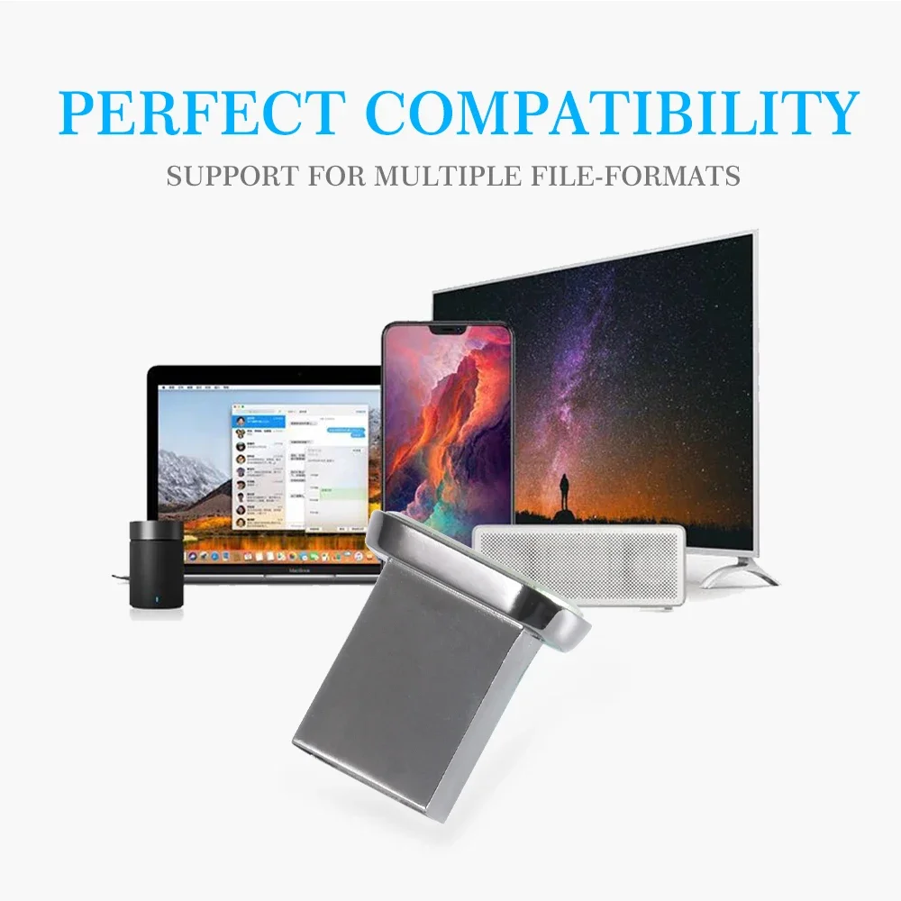 USB Flash Drive flash drive JASTER Metal Mini USB Flash Drives 128GB Waterproof USB Stick 64GB 32GB 16GB Blue Creative Gift Pen Drive 8GB Free