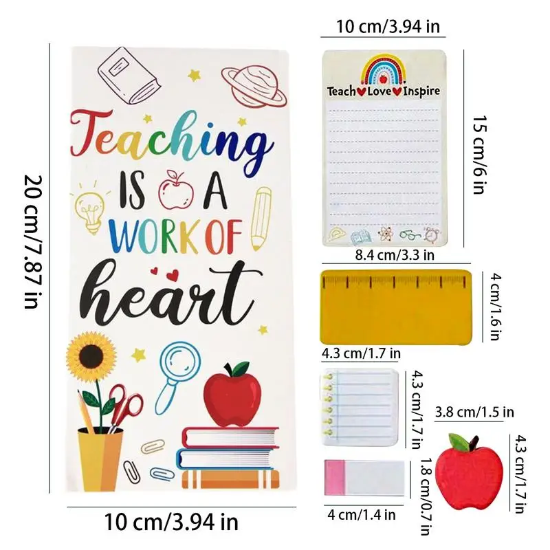 Fun Sticky Notes Self-Stick Teaching Note Pads Teacher Appreciation Set Sticky Notes Motivational Note Pads For Teachers Nurse