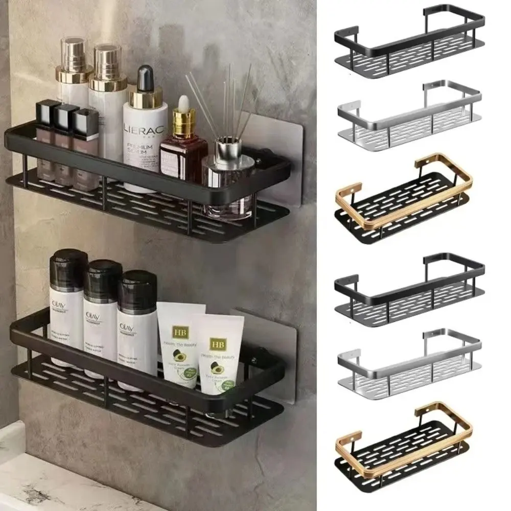 Multi-function-Wall-Mount-Bathroom-Shelves-Aluminum-Shampoo-Storage ...