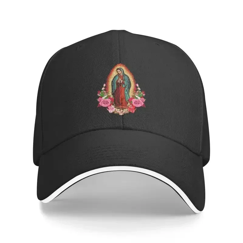 

New Punk Our Lady Of Guadalupe Virgin Mary Baseball Cap for Men Women Adjustable Holy Saint of Mexico Dad Hat Outdoor