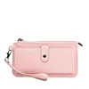 Fashion Women Wallets Simple Zipper Purses Black White Gray Red Long Section Clutch Wallet Soft PU Leather Money Bag 6
