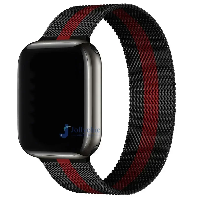 Elegant Milanese Stainless Steel Magnetic Watch Strap