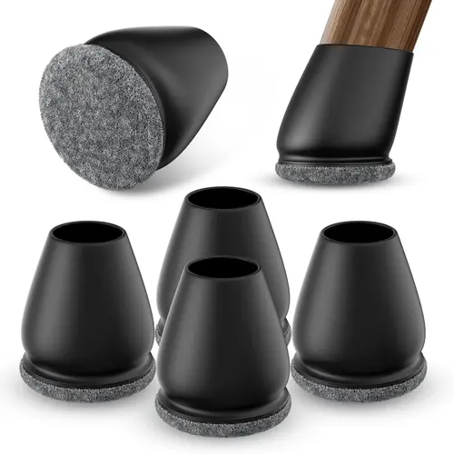 8PCS Silicone Chair Leg Floor Protectors Foot Cover Diagonal with Thick Wrap Felt Pads TPE Furniture Table Feet Protect Floors - Image 5